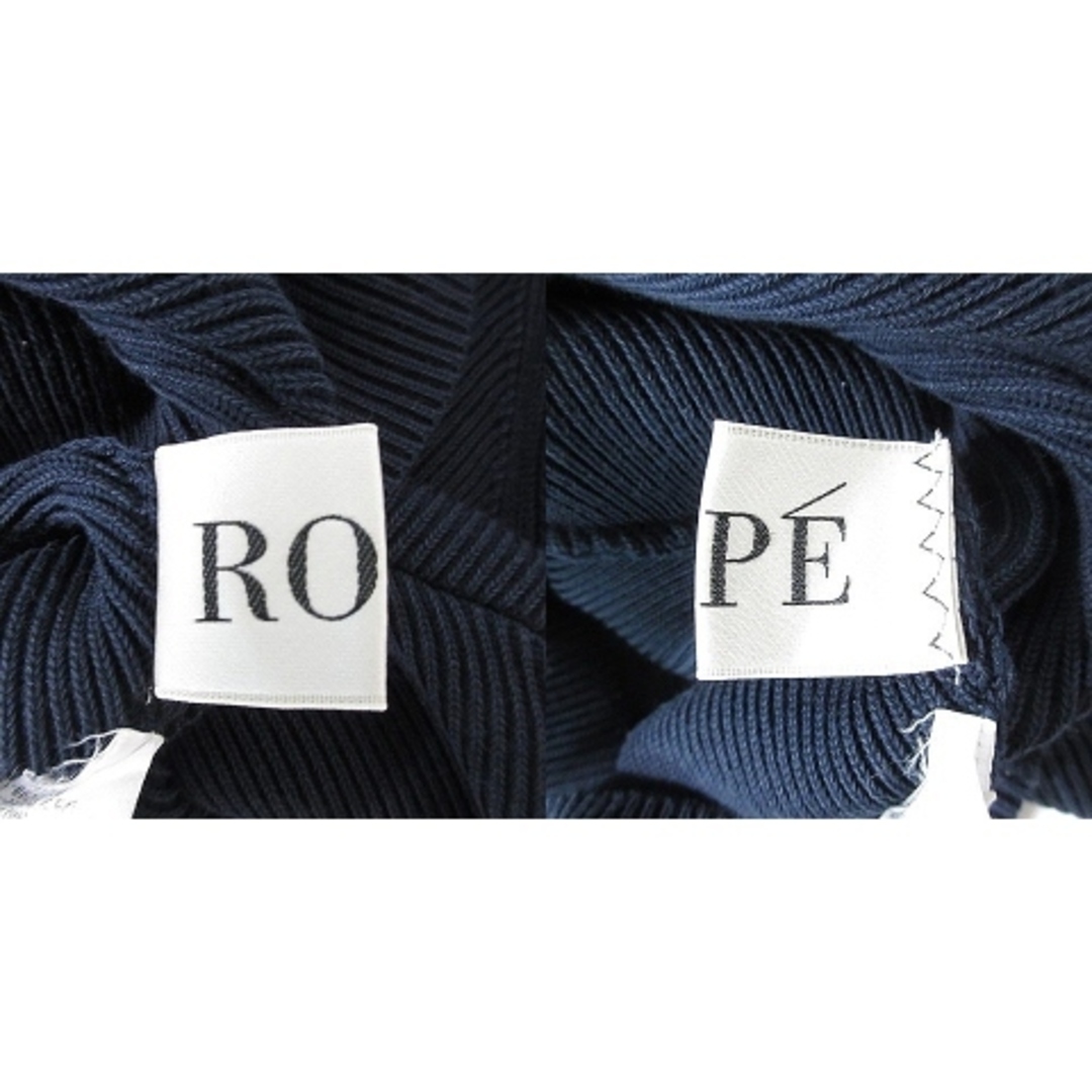 ROPE’(ロペ)のロペ ROPE ニット カットソー 七分袖 ドルマンスリーブ 無地 38 紺 レディースのトップス(ニット/セーター)の商品写真