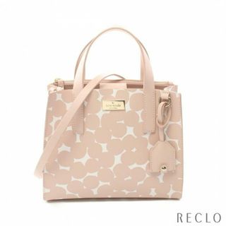 ケイトスペードニューヨーク(kate spade new york)のPUTNAM DRIVE ANISSA SPLODGE DOT ハンドバッグ レザー ピンクベージュ ホワイト 2WAY(ハンドバッグ)