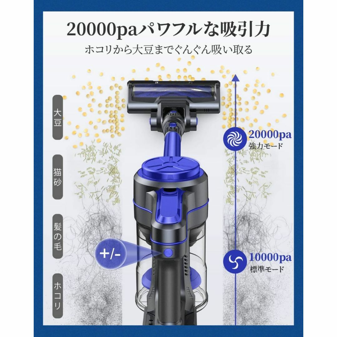 コードレス掃除機 ２WAY 大容量ダストカップ