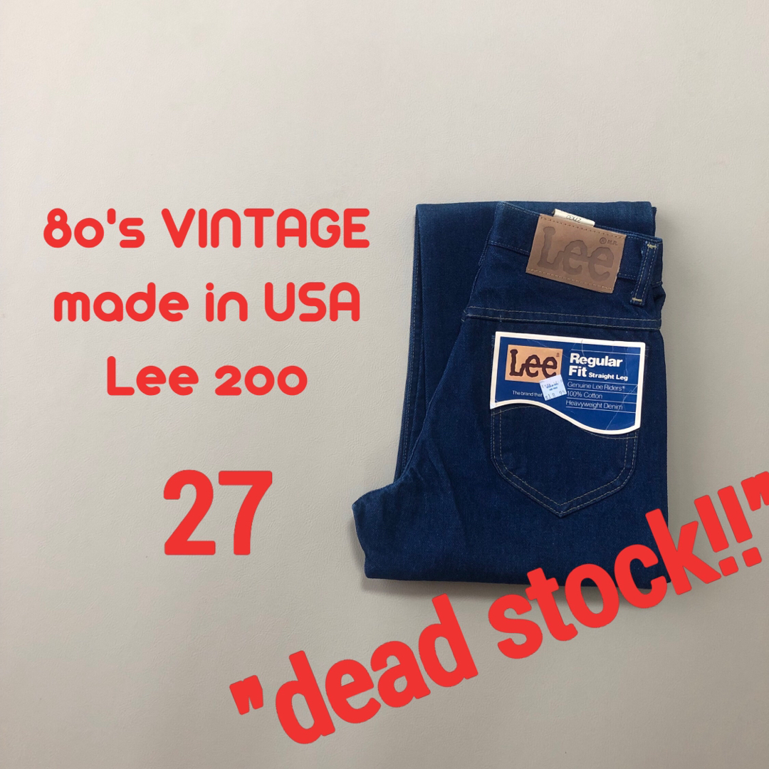 Lee(リー)のデッド！W27 80's Lee リー 200 ストレート　ヴィンテージ 468 メンズのパンツ(デニム/ジーンズ)の商品写真