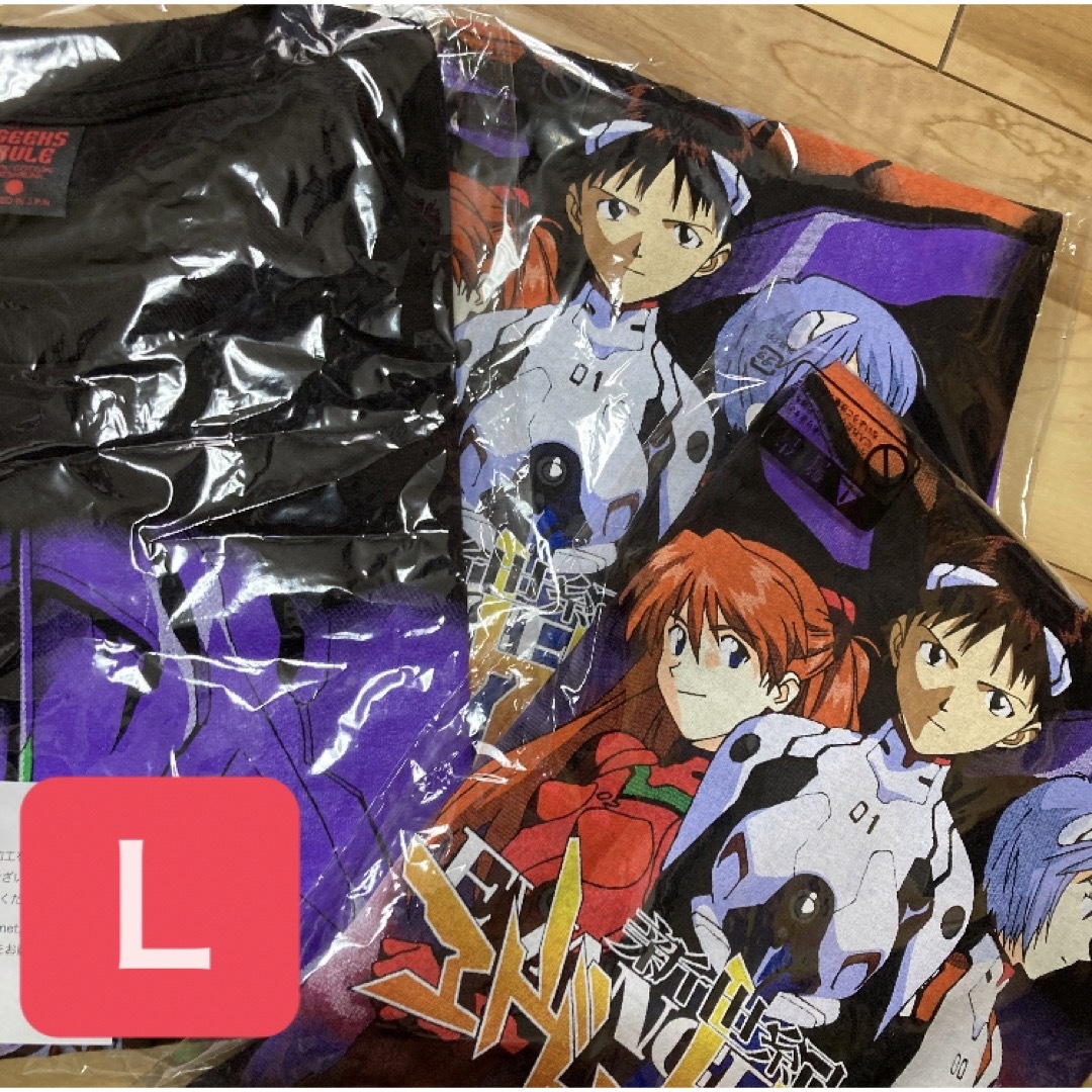 NEON GENESIS EVANGELION × GEEKS RULE Lトップス