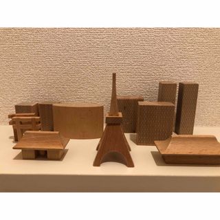 ムジルシリョウヒン(MUJI (無印良品))のMUJI 積み木CITY IN A BAG 東京🗼、ロンドン、ニューヨーク🗽(置物)