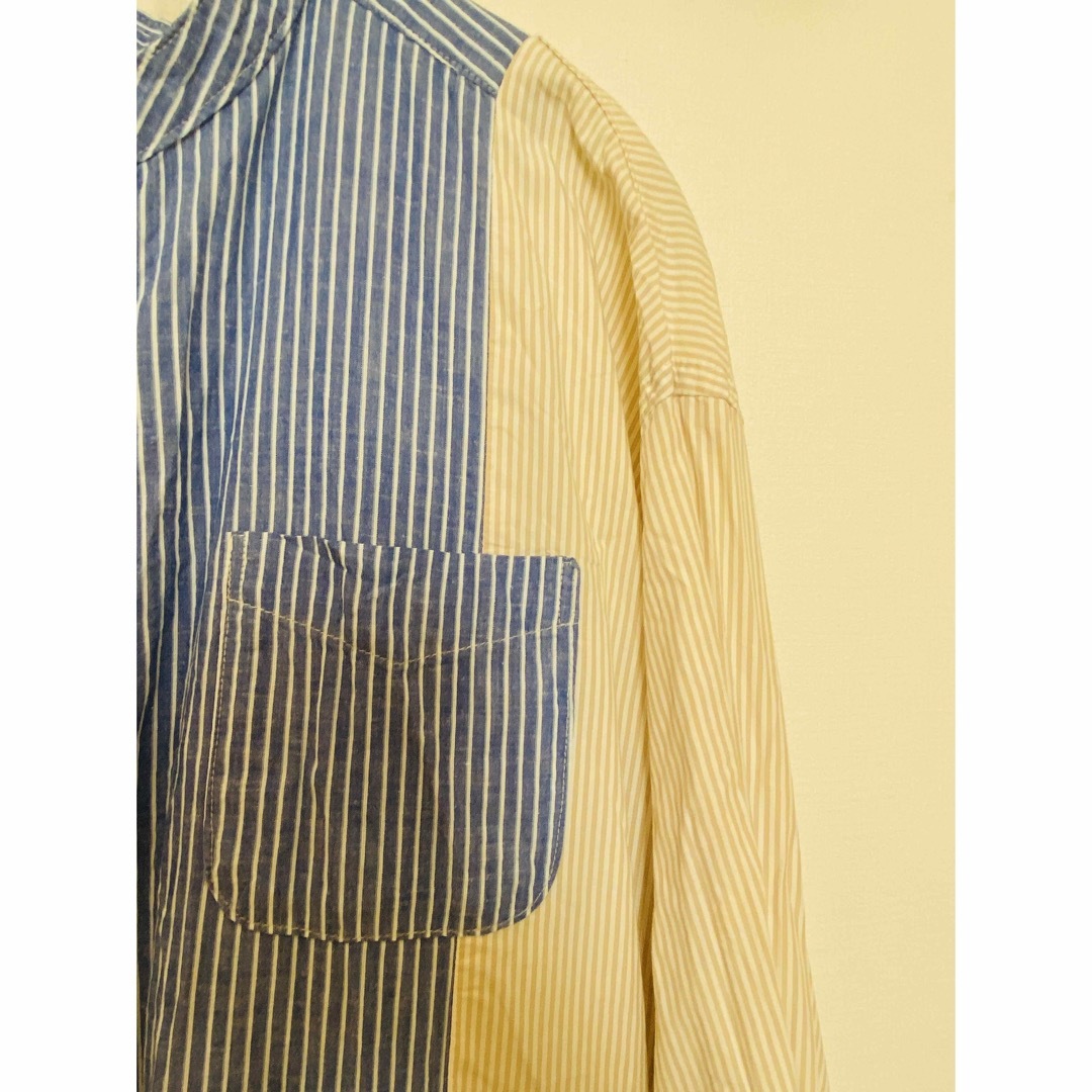 DENIM DUNGAREE(デニムダンガリー)のデニムダンガリー　パッチワークシャツ　サイズ2 fith レディースのワンピース(ひざ丈ワンピース)の商品写真