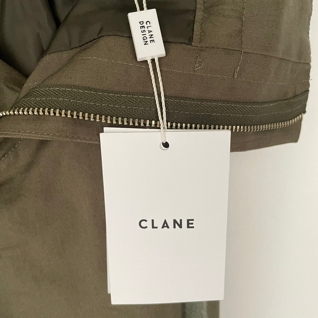 CLANE クラネ 新品 タグ付き ミリタリーシャーリングロングスカート カーキ