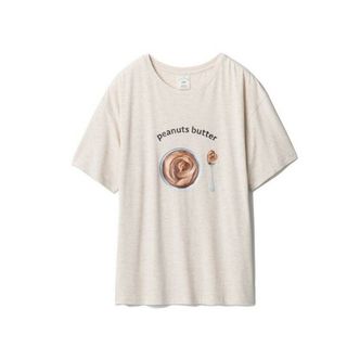 ジェラートピケ(gelato pique)の新品未使用　ジェラートピケ スイーツワンポイントTシャツ　キャメル色(Tシャツ(半袖/袖なし))