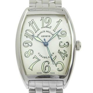 フランクミュラー(FRANCK MULLER)の【FRANCK MULLER】フランクミュラー カサブランカ 2852 ステンレススチール シルバー 自動巻き メンズ 白文字盤 腕時計(腕時計(アナログ))