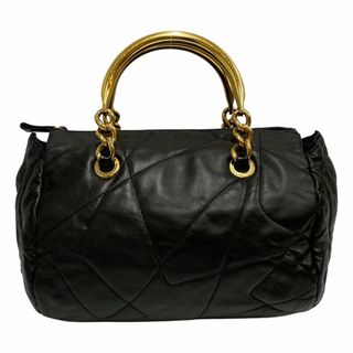 PRADA - 極 美品 希少品 PRADA プラダ 三角ロゴ 金具 レザー 本革 ...