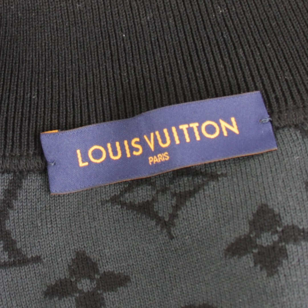 LOUIS VUITTON(ルイヴィトン)の美品『ほぼ未使用』 LOUIS VUITTON ルイ・ヴィトン ニットブルゾン ブルゾン コットン ブラック【中古】 メンズのジャケット/アウター(ブルゾン)の商品写真