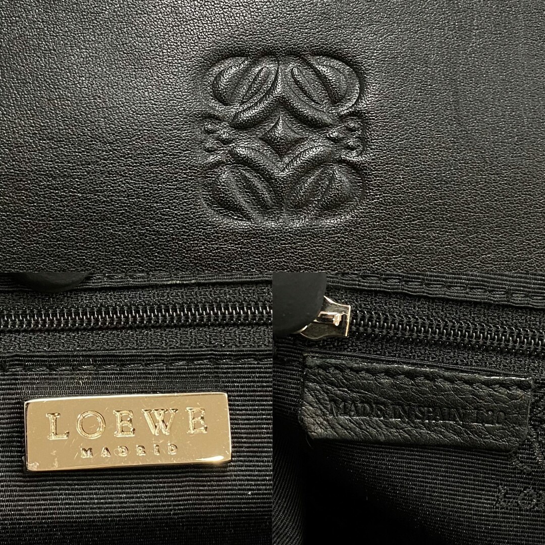 LOEWE - 極 美品 鍵 カデナ付 LOEWE ロエベ アナグラム ロゴ レザー 本