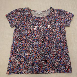 アニエスベー(agnes b.)のagnes b. ロゴTシャツ 130 8歳 リバティプリント(Tシャツ/カットソー)