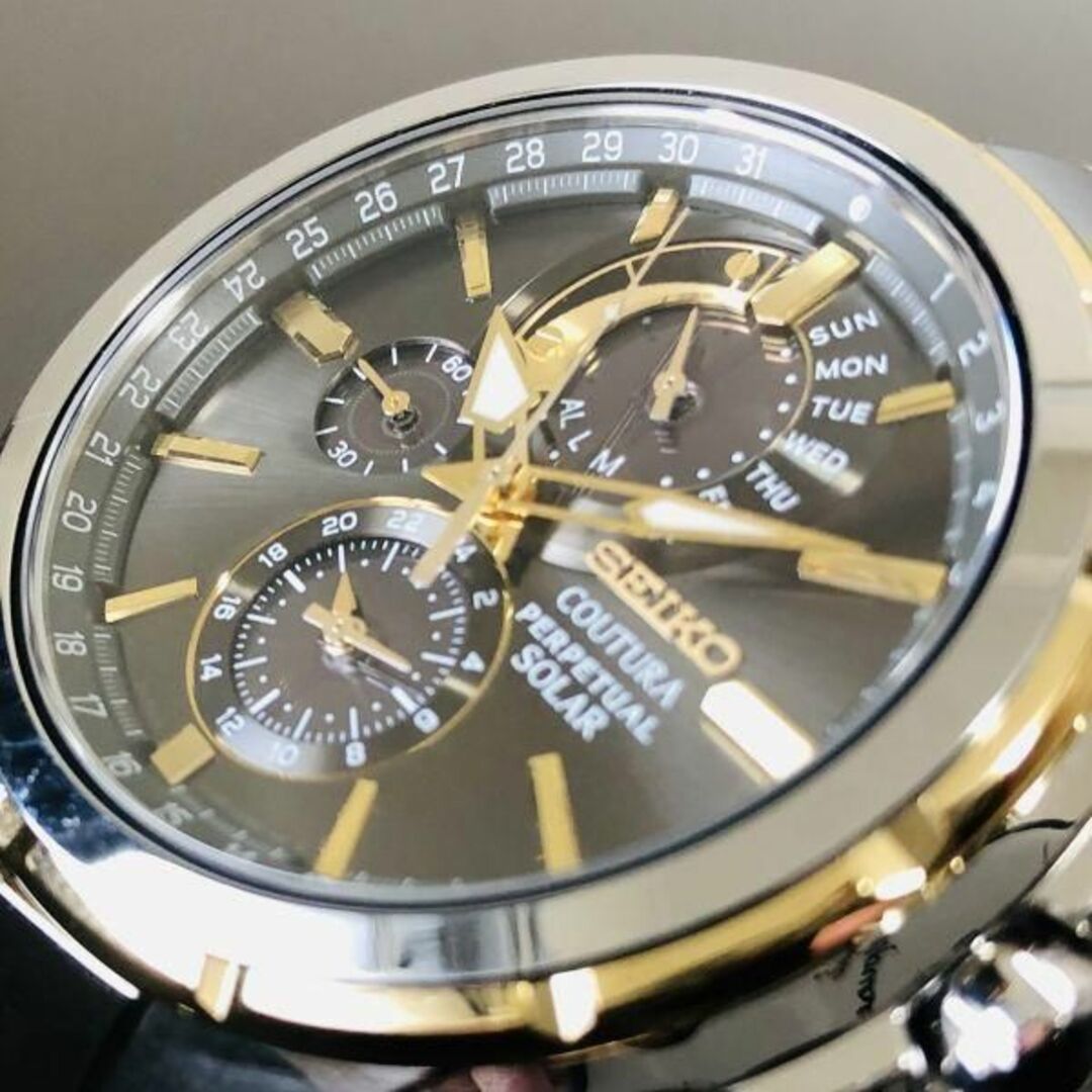 セイコー コーチュラ クロノグラフ ソーラー SEIKO メンズ腕時計