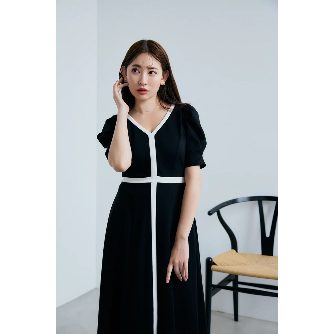 herlipto Puff Sleeve Jersey Dress Mサイズ