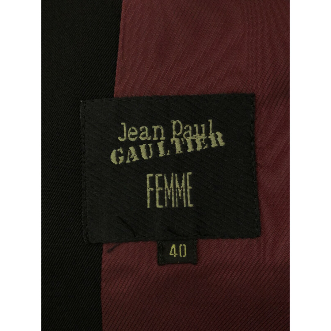 Jean-Paul GAULTIER(ジャンポールゴルチエ)のジャンポールゴルチェ フェム フロントプリーツウールテーラードジャケット レディースのジャケット/アウター(その他)の商品写真