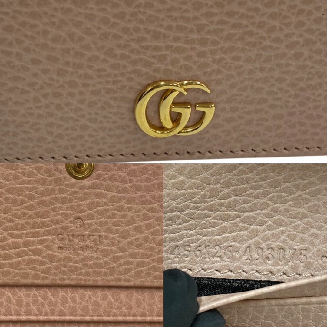 Gucci - 極 美品 レア 箱 袋付 GUCCI グッチ GGマーモント ロゴ 金具