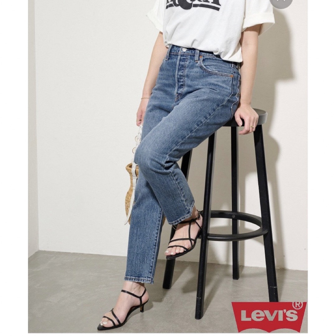 JS別注 Levi's RED TAB 501 SMU CROP ブルー 30パンツ