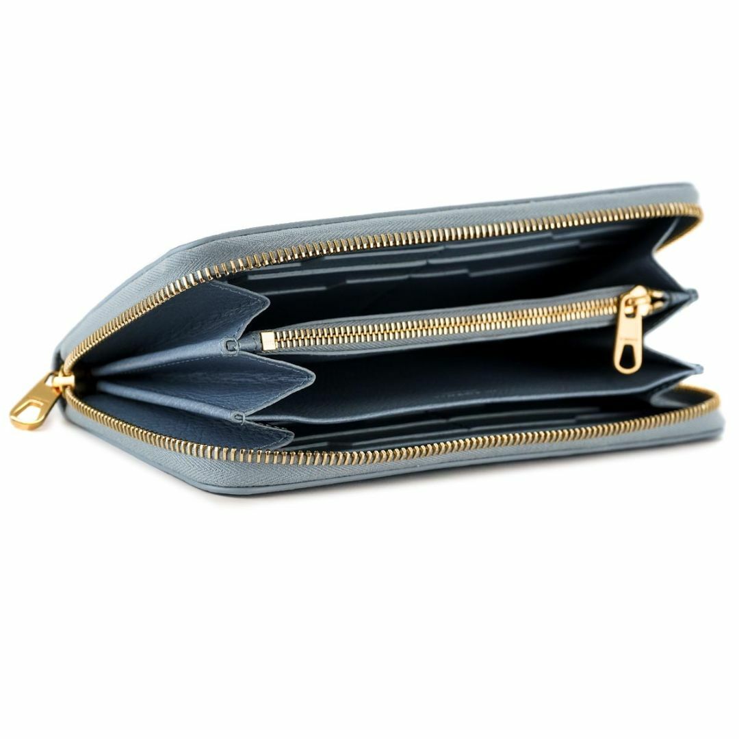IL BISONTE(イルビゾンテ)の長財布 イルビゾンテ SZW039 PVX001 ブルー レディースのファッション小物(財布)の商品写真