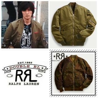 RRL - RRL ダブルアールエル ツイルボンバージャケット ma-1の通販 by ...