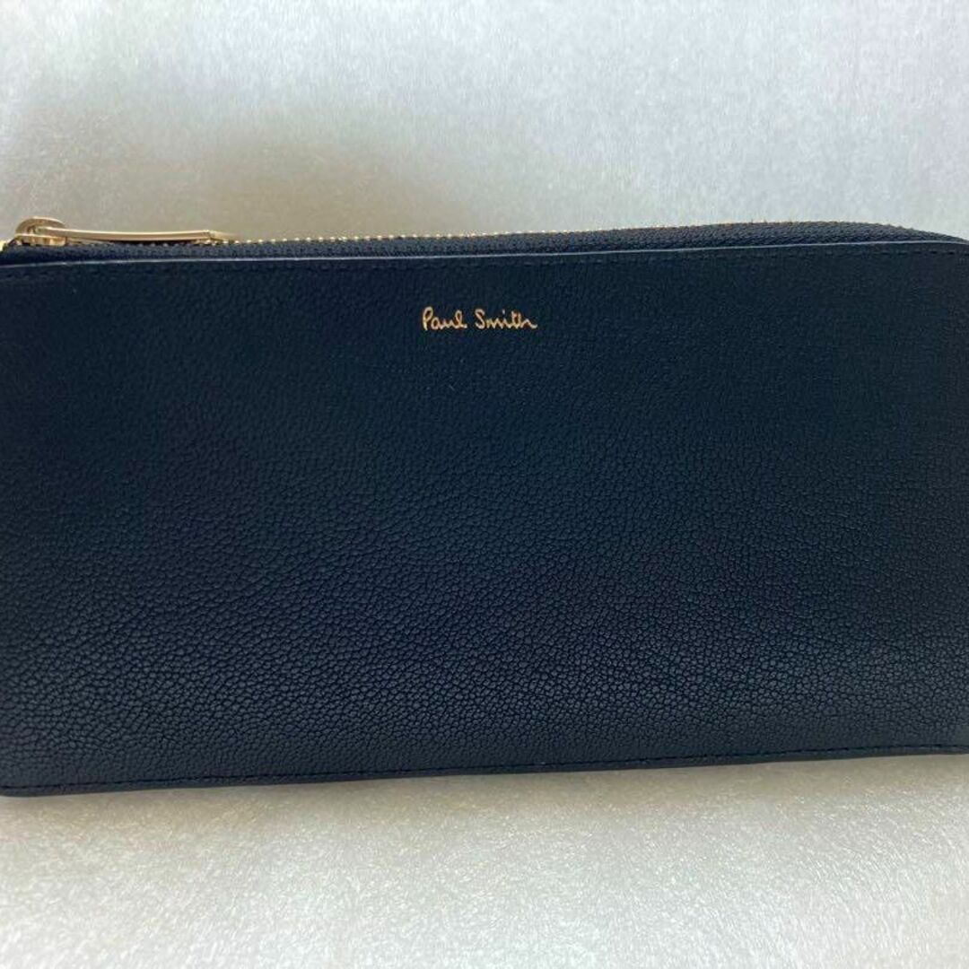 ポールスミス Paul Smith ネイビー L字 財布 牛革 高級感【新品