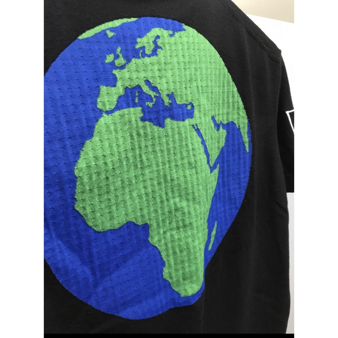 LOUIS VUITTON(ルイヴィトン)のルイヴィトン　ニットTシャツ　ロゴ　LV XL メンズのトップス(Tシャツ/カットソー(半袖/袖なし))の商品写真