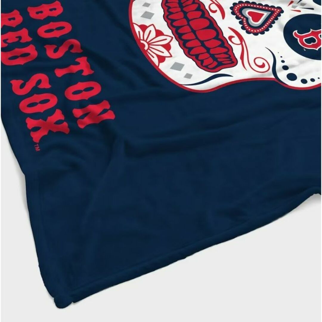 【寝具/限定】MLB × レッドソックス Sugar Skull ブランケット