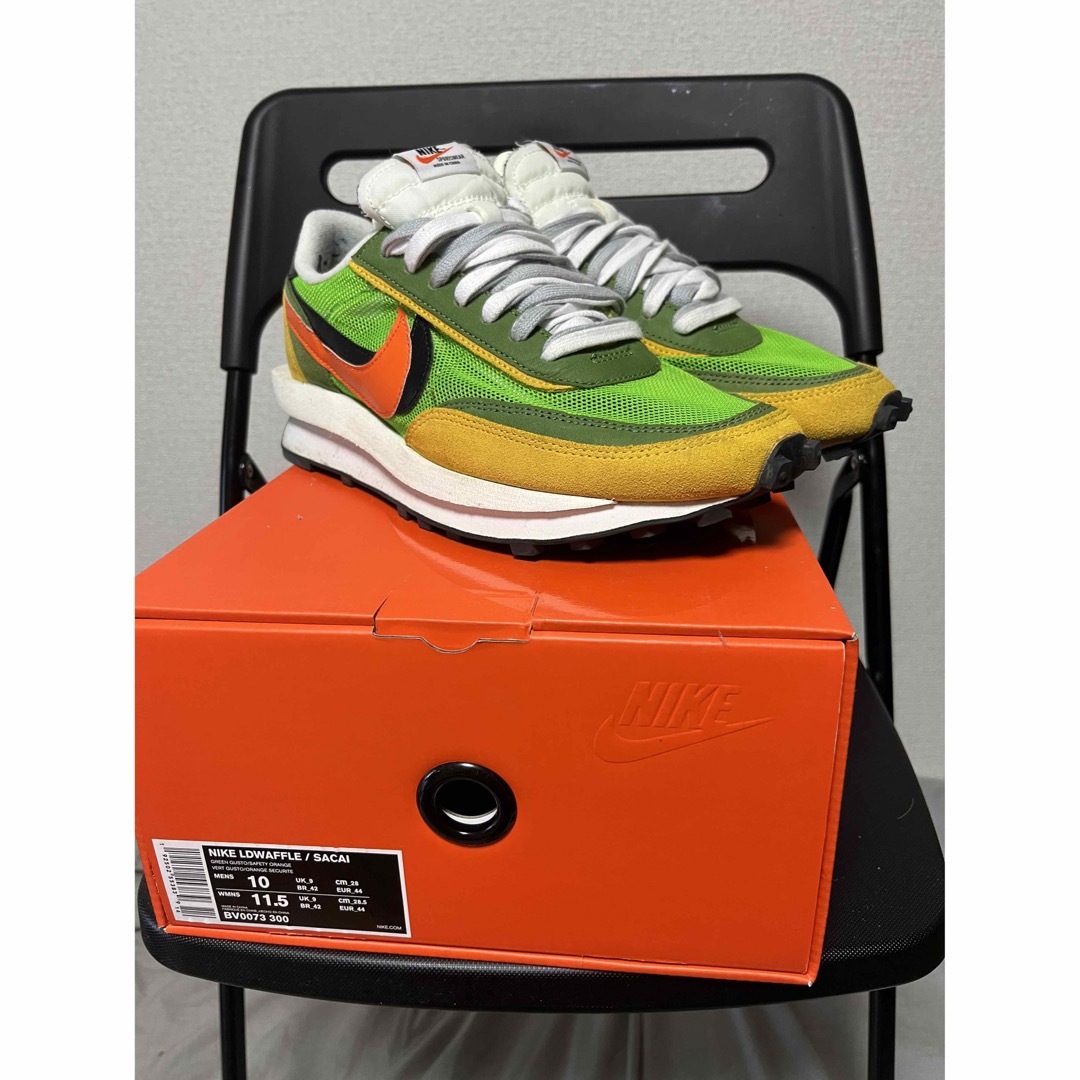 NIKE SACAI LDWAFFLE GREEN 28.0cm サカイ ナイキ