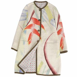 美品 高級品 ETRO エトロ　ノーカラーウールジャケット