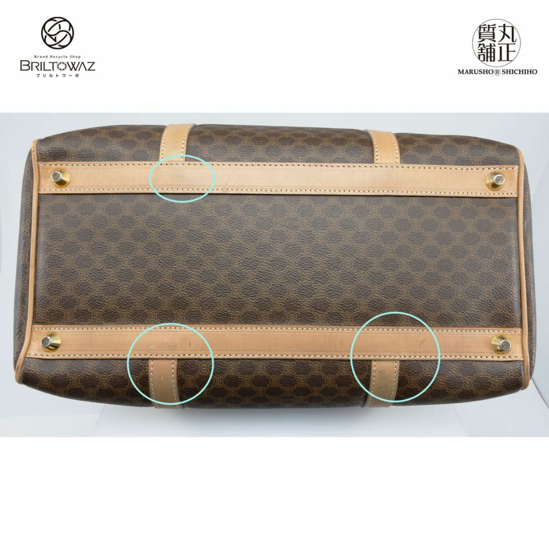 celine - セリーヌ マカダム柄 ボストン 35cm ヴィンテージ ブラウン