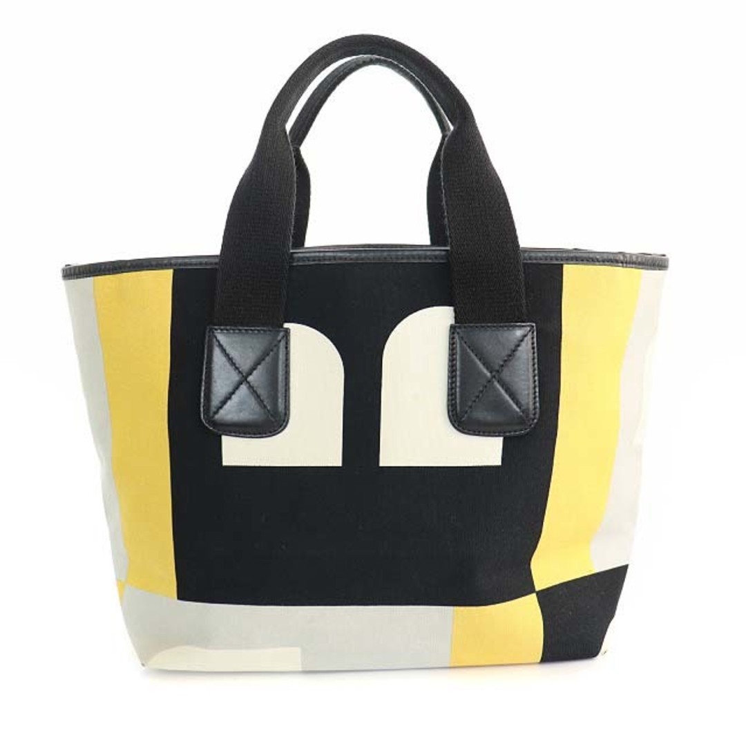 Bally - バリー BALLY トートバッグ ハンドバッグ グレー 黒 黄色 /MF