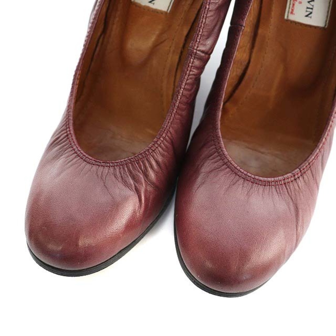 LANVIN(ランバン)のランバン LANVIN パンプス ウェッジソール 赤 ボルドー /MF ■OS レディースの靴/シューズ(ハイヒール/パンプス)の商品写真