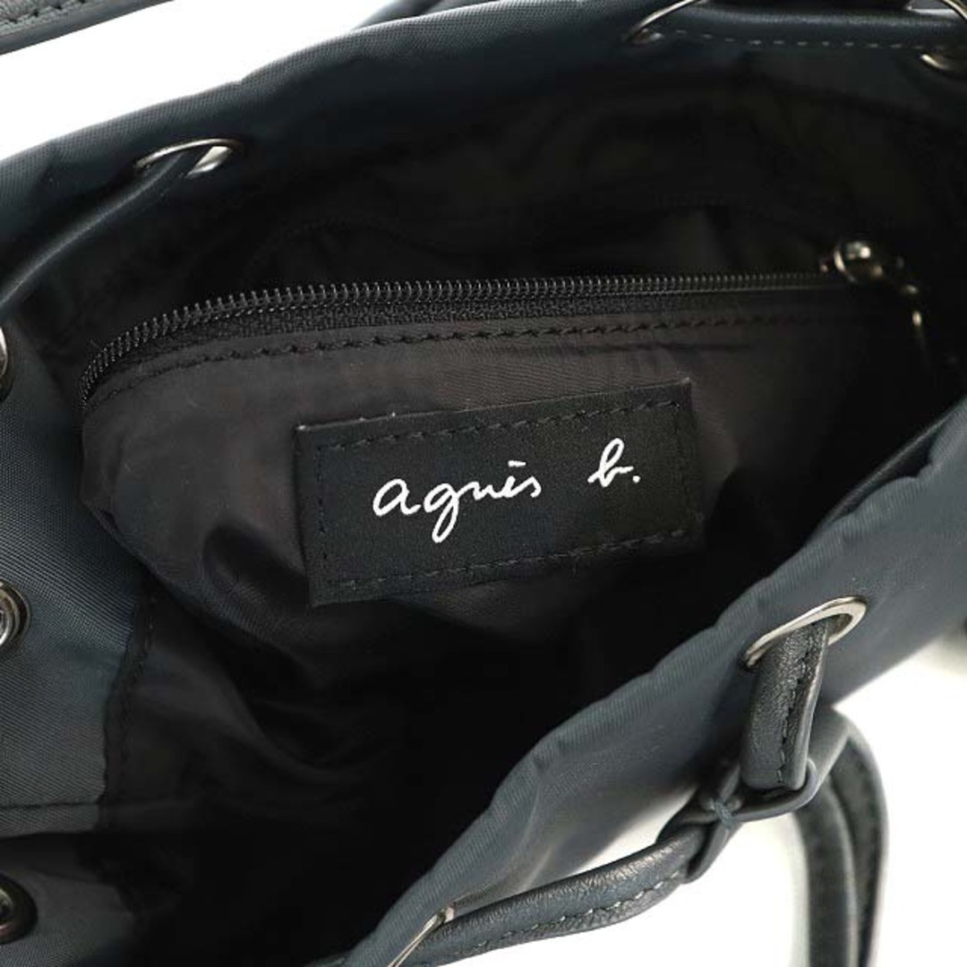 agnes b.(アニエスベー)のアニエスベー 巾着バッグ ハンドバッグ ショルダーバッグ 2way グレー レディースのバッグ(ショルダーバッグ)の商品写真