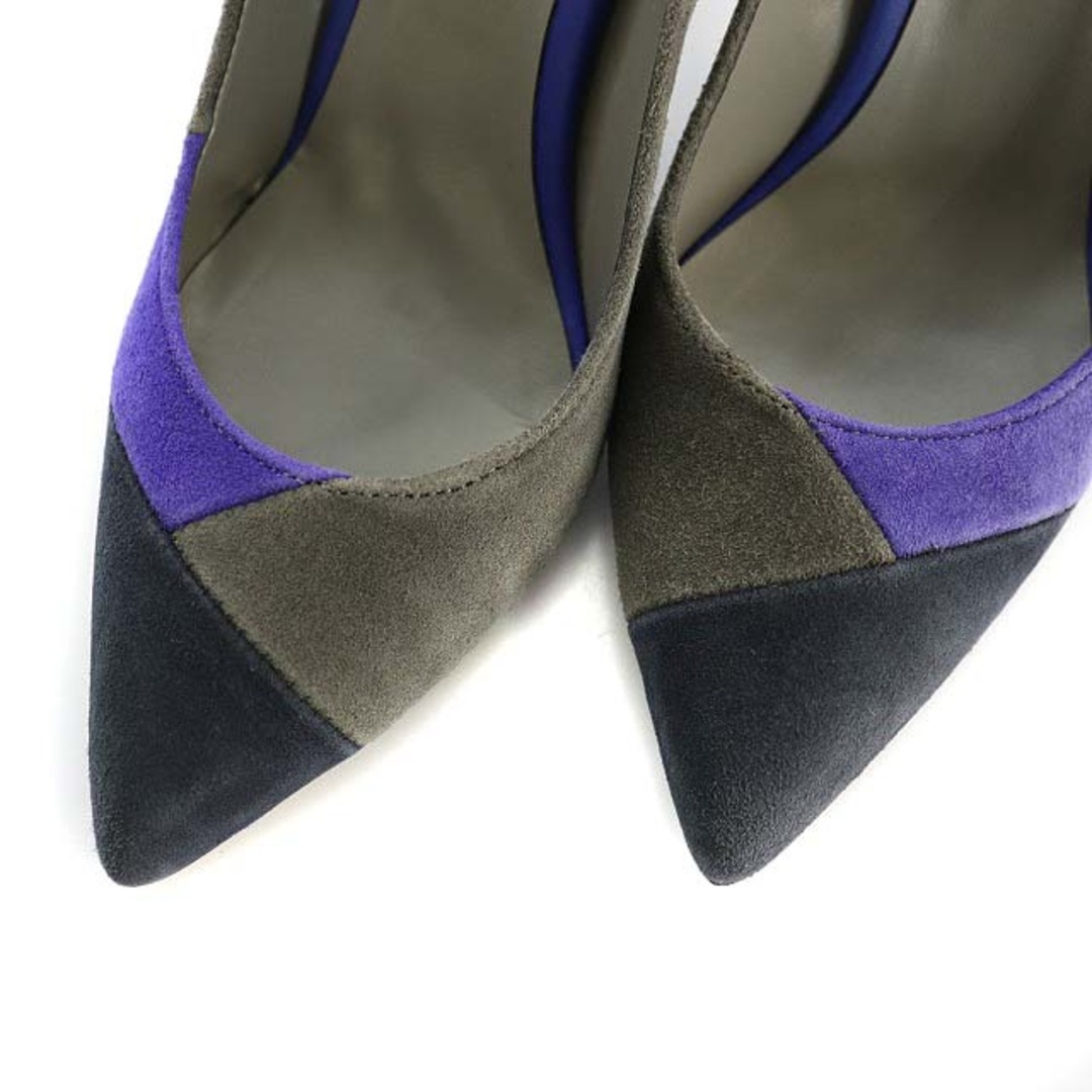 DIANA(ダイアナ)のダイアナ パンプス ポインテッドトゥ ハイヒール 23.5cm グレー 紫 レディースの靴/シューズ(ハイヒール/パンプス)の商品写真