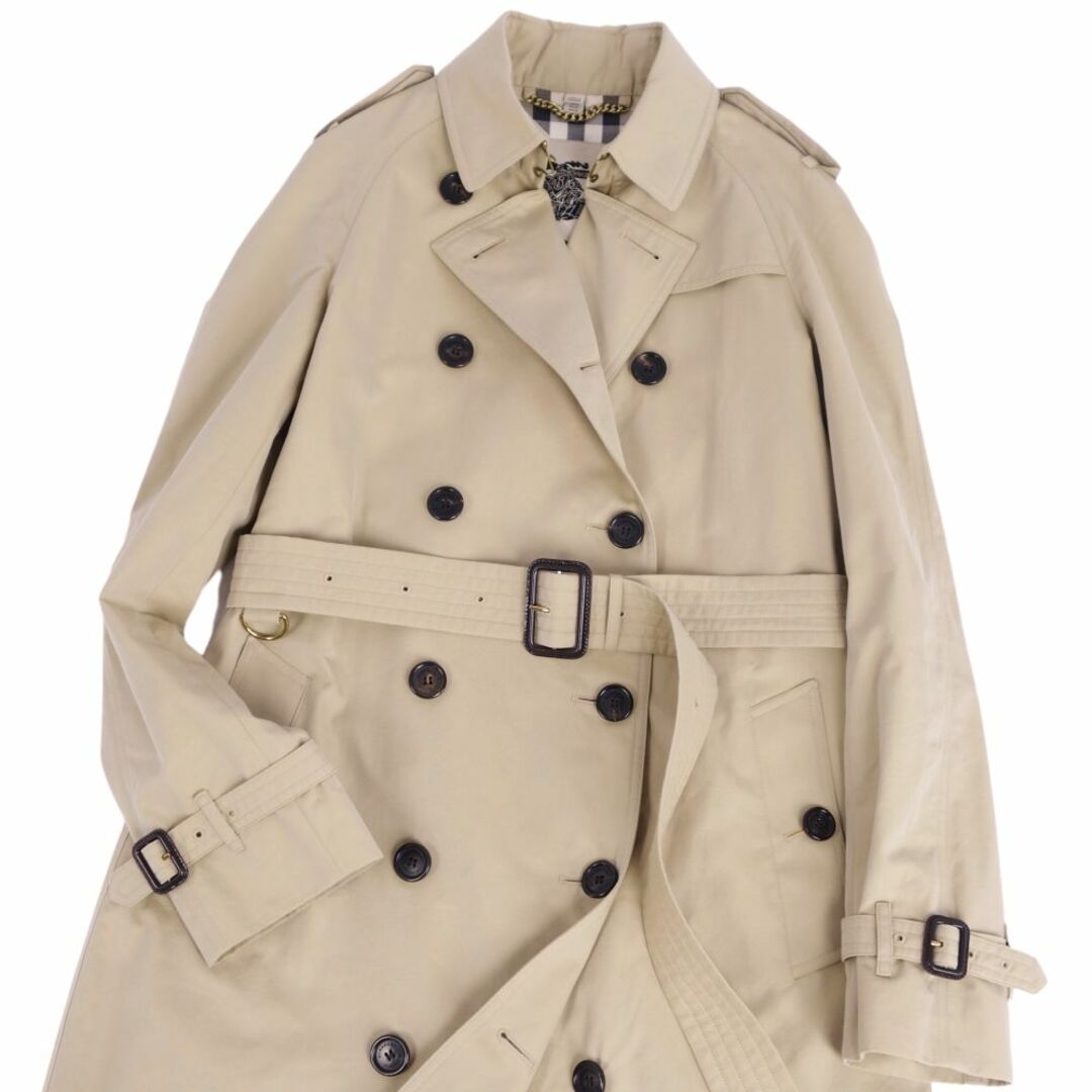 極美品 バーバリー ロンドン BURBERRY LONDON コート トレンチコート THE WESTMINSTER ウエストミンスター コットン アウター レディース UK10 USA8 ITA42(L相当) ベージュ