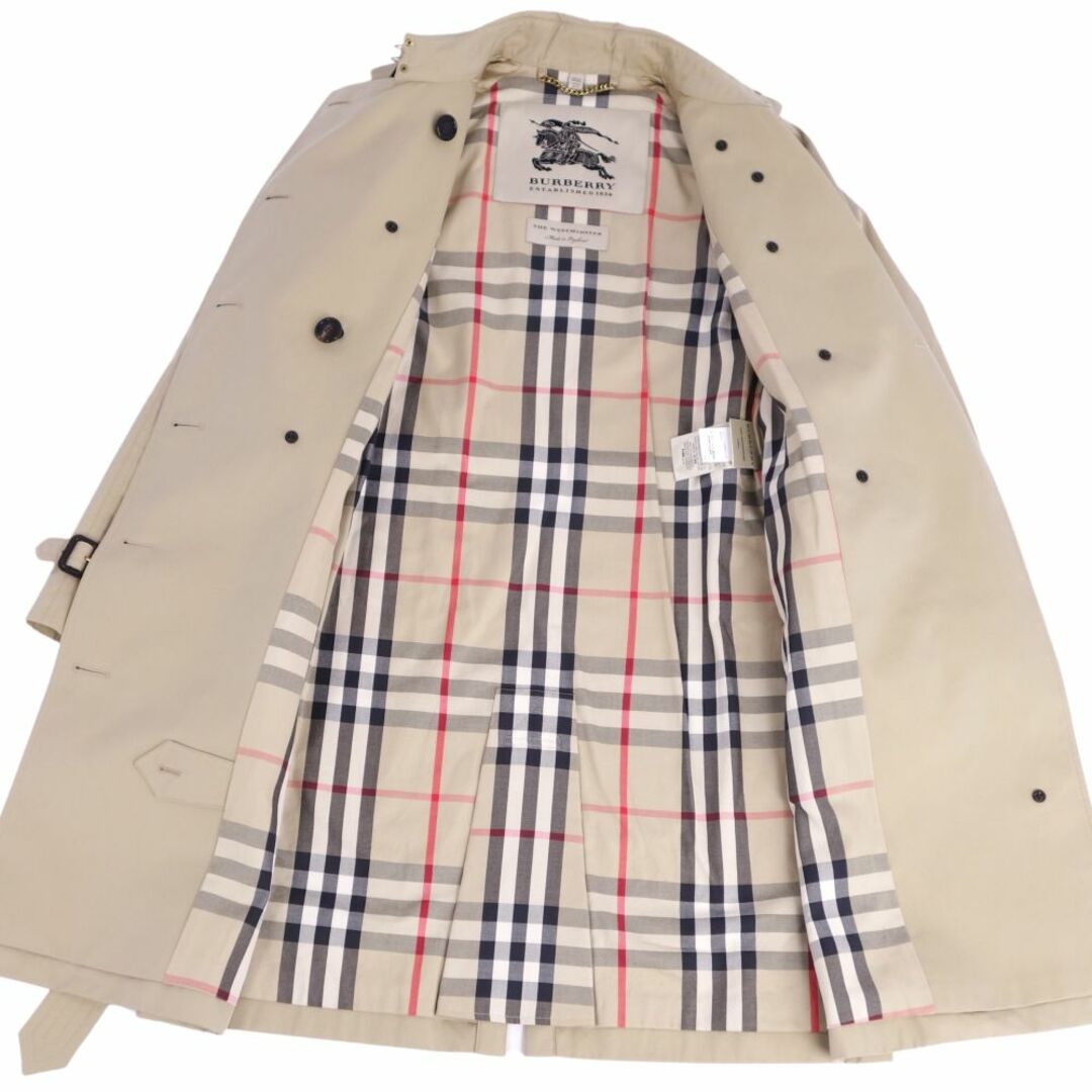 極美品 バーバリー ロンドン BURBERRY LONDON コート トレンチコート THE WESTMINSTER ウエストミンスター コットン  アウター レディース UK10 USA8 ITA42(L相当) ベージュ