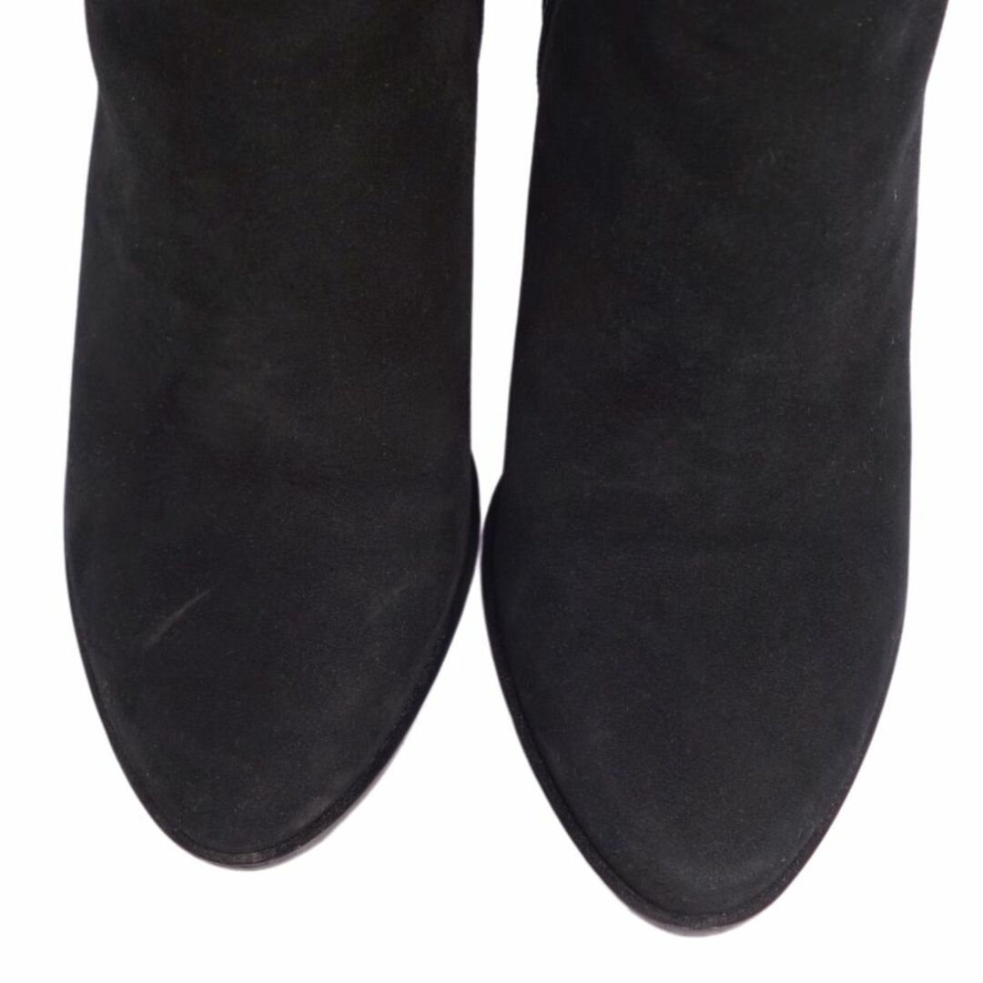 ジミーチュウ JIMMY CHOO ブーツ ショートブーツ スウェードレザー スタッズ ヒール シューズ 靴 レディース 35(22cm相当) ブラック