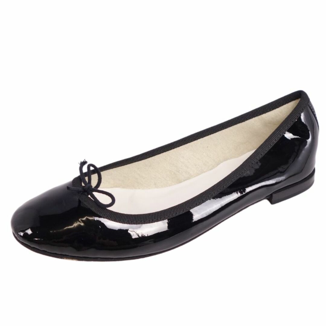 repetto(レペット)の未使用 レペット repetto パンプス フラットパンプス バレエシューズ パテントレザー リボン シューズ 靴 レディース 38(24cm相当) ブラック レディースの靴/シューズ(ハイヒール/パンプス)の商品写真