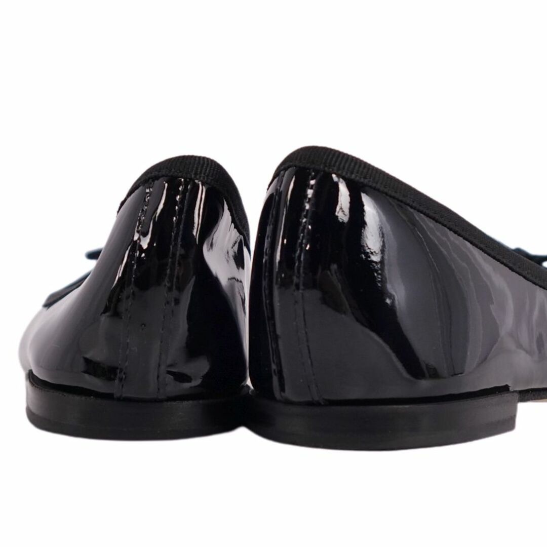 repetto(レペット)の未使用 レペット repetto パンプス フラットパンプス バレエシューズ パテントレザー リボン シューズ 靴 レディース 38(24cm相当) ブラック レディースの靴/シューズ(ハイヒール/パンプス)の商品写真