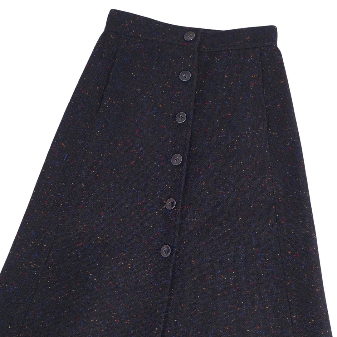 極美品 クロエ Chloe スカート ミディスカート Aラインスカート ツイード ウール ボトムス レディース 36(S相当) ブラック