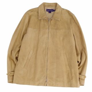 ラルフローレン(Ralph Lauren)のラルフローレン パープルレーベル RALPH LAUREN PURPLE LABEL ジャケット レザージャケット スウェードレザー アウター メンズ M ブラウン(レザージャケット)