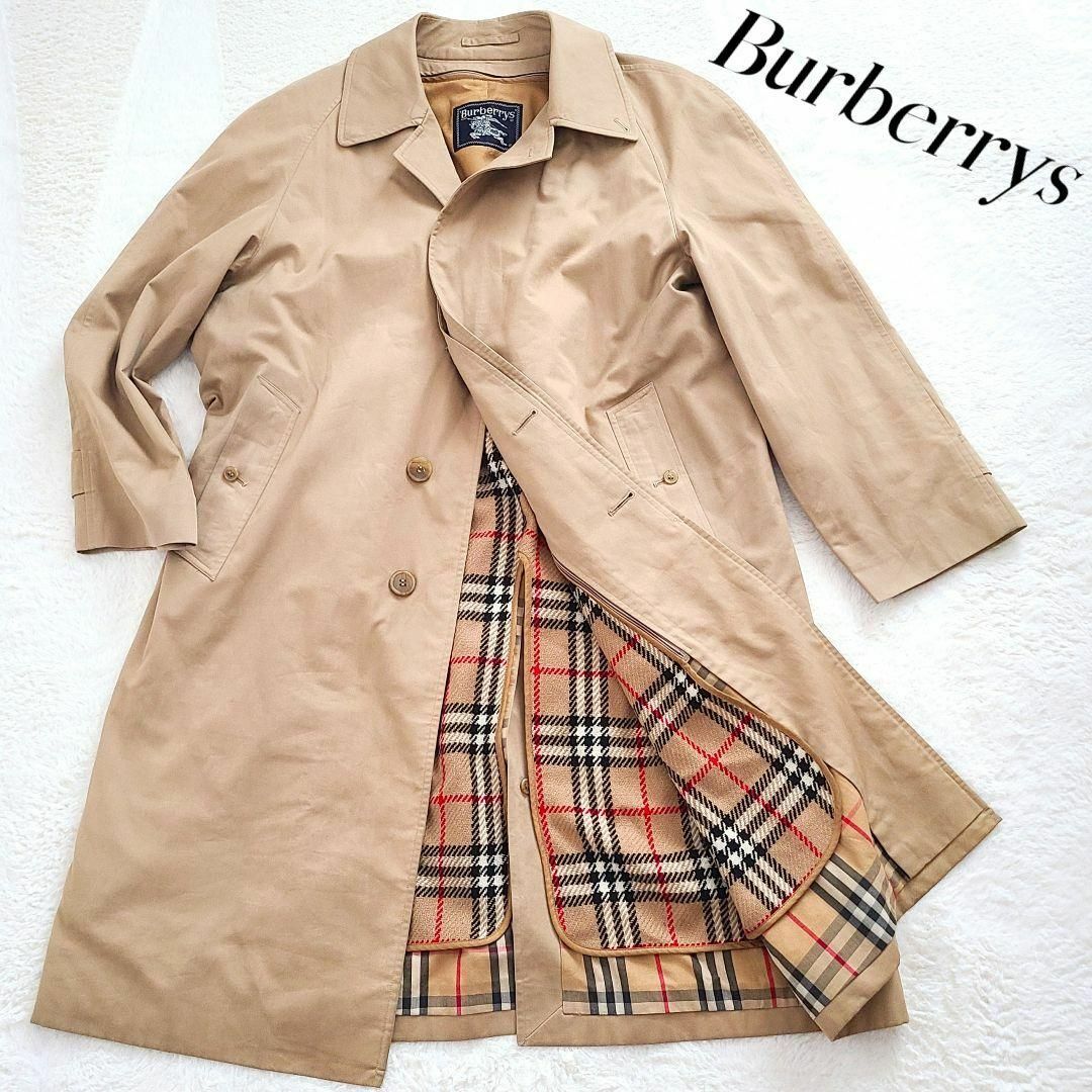 高級感 Burberrys バーバリー ステンカラーコート ライナー付き 美品