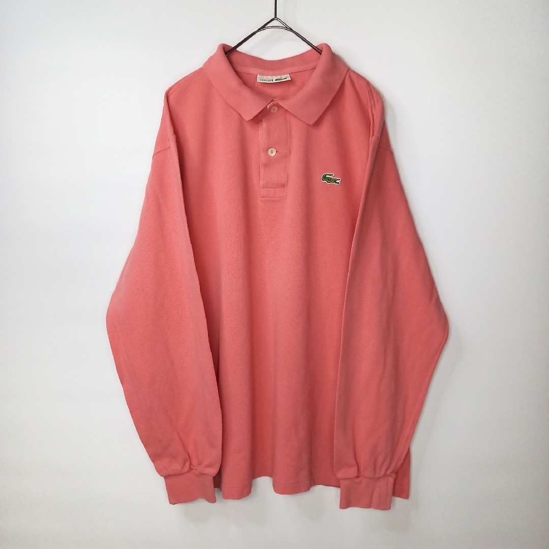 LACOSTE - 70s 80s フレンチラコステ ポロシャツ 長袖 長ポロ 刺繍ロゴ