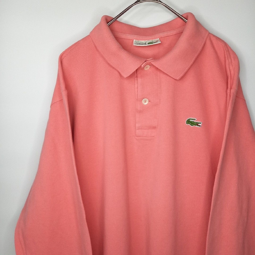 LACOSTE - 70s 80s フレンチラコステ ポロシャツ 長袖 長ポロ 刺繍ロゴ