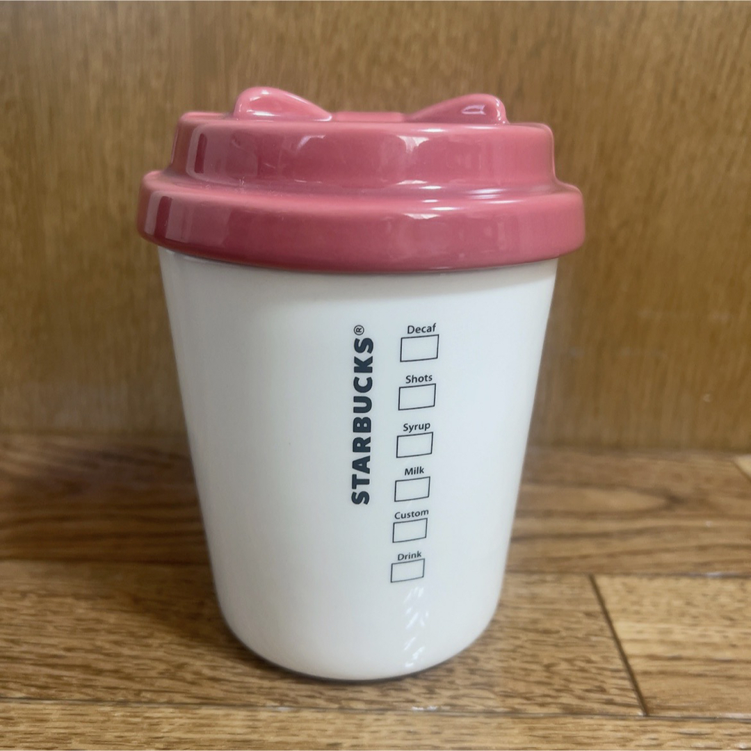 Starbucks Coffee(スターバックスコーヒー)の美品☆STARBUCKS COFFEE☆かわいい陶器キャニスター インテリア/住まい/日用品のキッチン/食器(容器)の商品写真