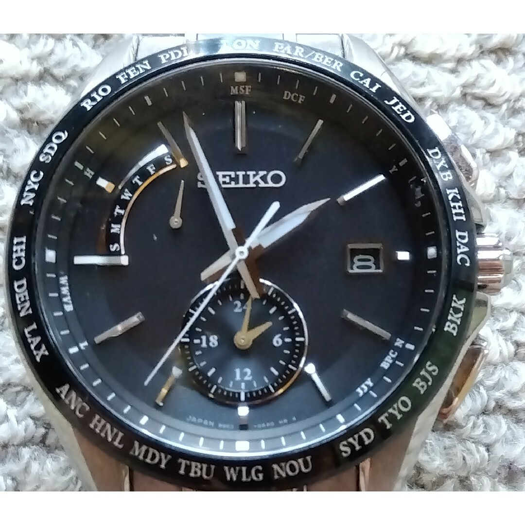 SEIKO - SEIKO セイコー BRIGHTZ ブライツSAGA233 ソーラー電波時計の ...