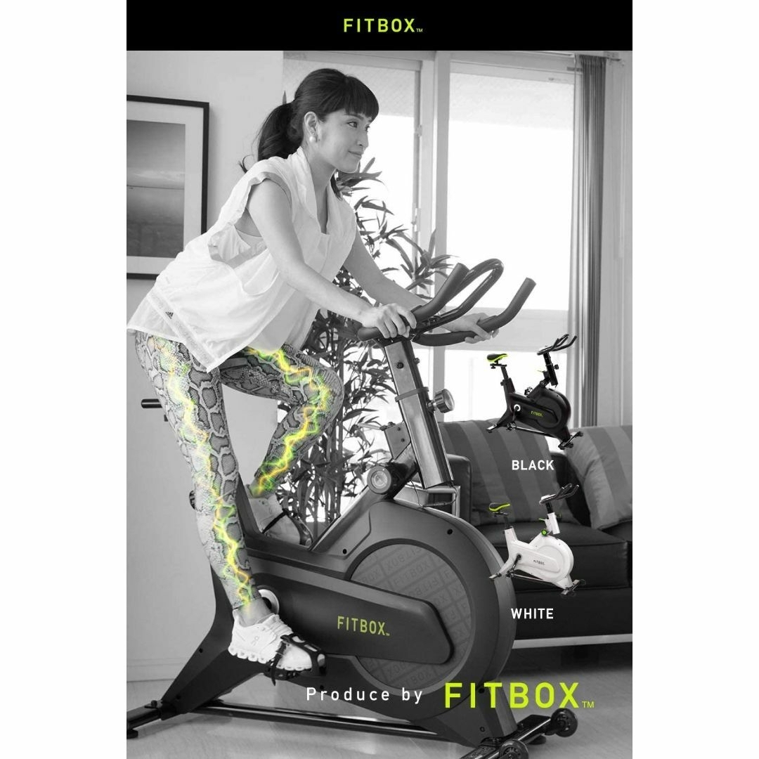 ほぼ未使用○FITBOX○ 極静音フィットネスバイク エクササイズ スピン
