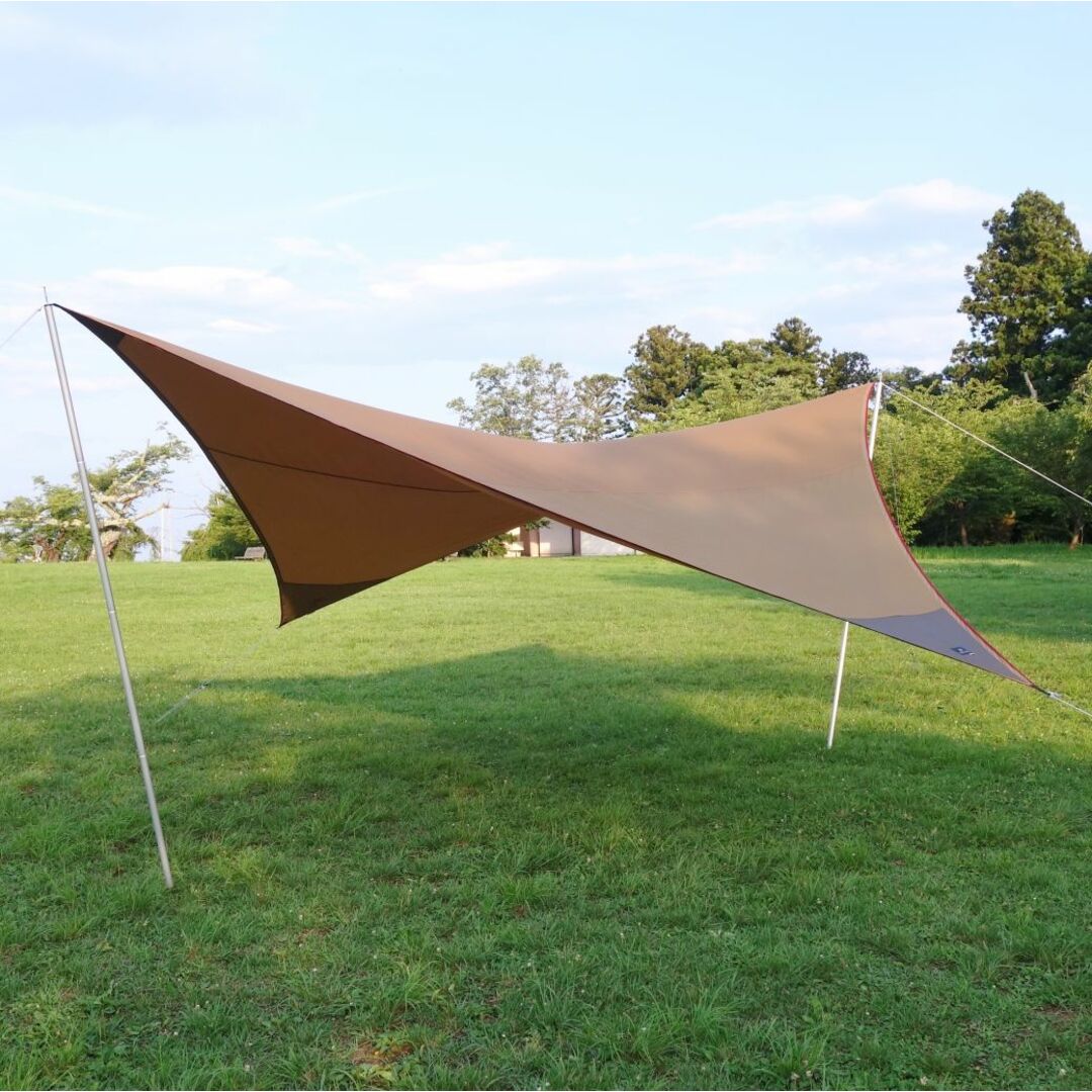美品 スノーピーク snowpeak 50周年記念 リップウィング タープ シールド Pro 限定品100張 TP-425 スノーピークポール 2本 付き 日除け キャンプ アウトドア | フリマアプリ ラクマ