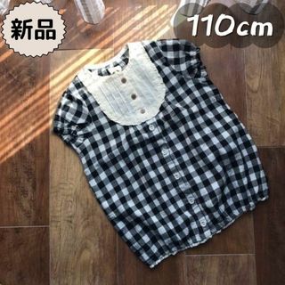 新品☀夏物☀チェック柄半袖チュニック　ビケットクラブ　女の子110cm