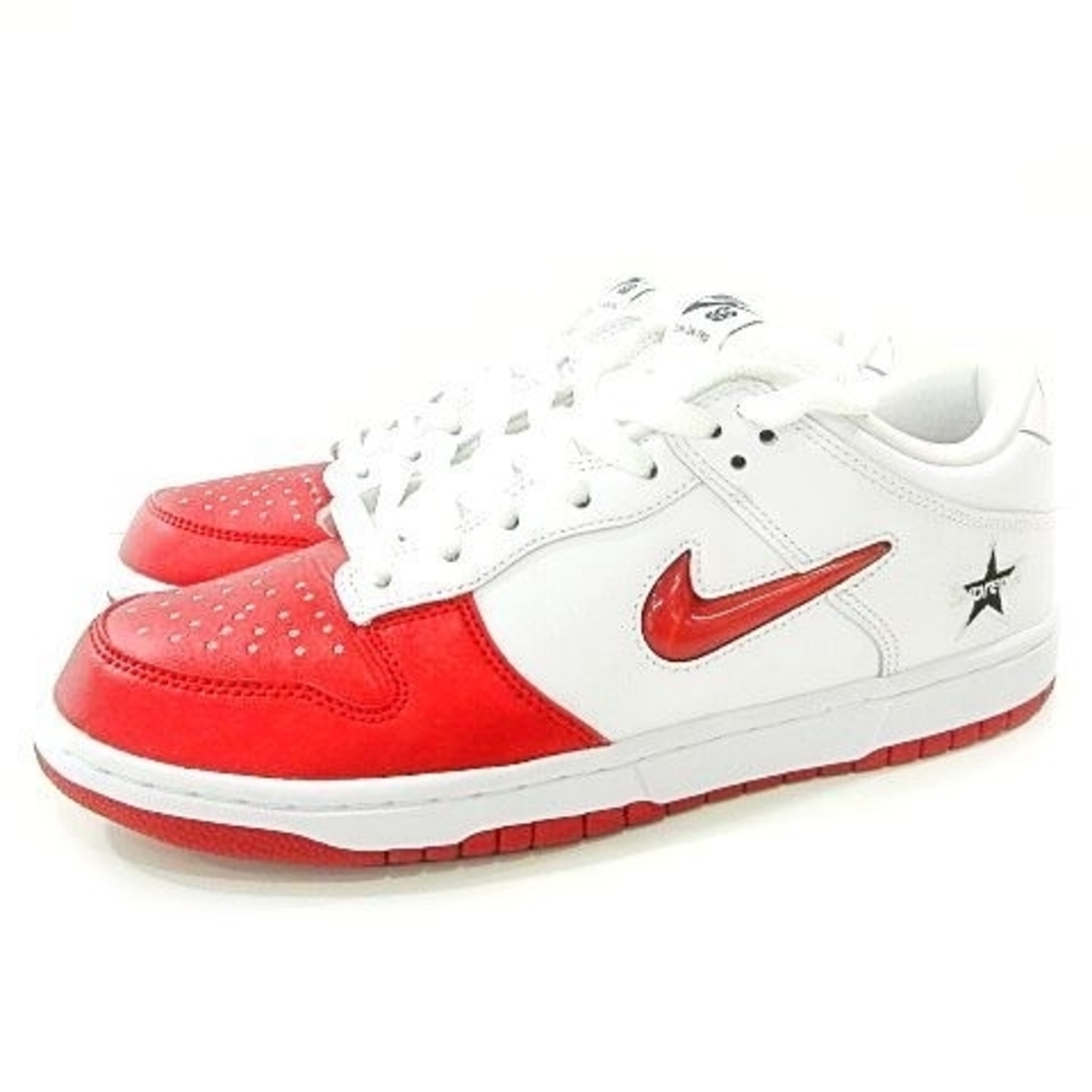 NIKE Supreme DUNK LOW SB スニーカー 27.5cm 白