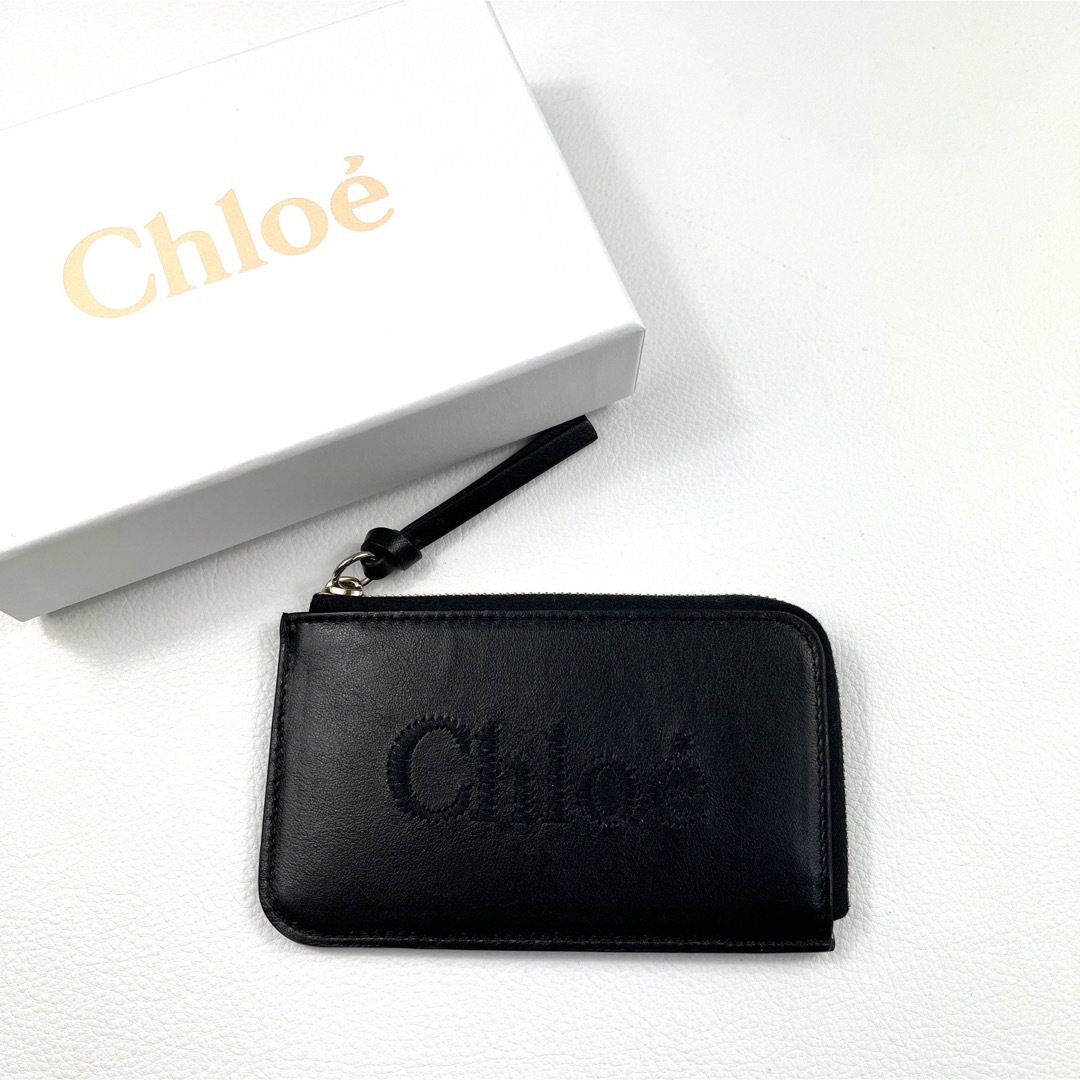 【クロエ】 CHLOE カードケース フラグメントケース 定期入れ ブラックファッション小物