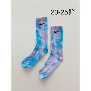 ナイキ(NIKE)のNIKE ナイキ タイダイソックス ブルー ピンク 23~25cm(ソックス)