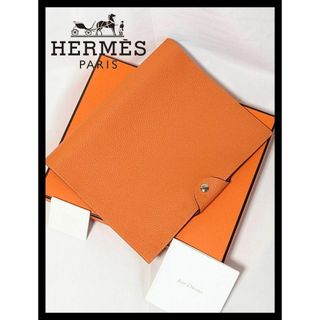 エルメス(Hermes)の✨美品✨HERMES ユリスMM トリヨンクレマンス オレンジ 手帳カバー(その他)